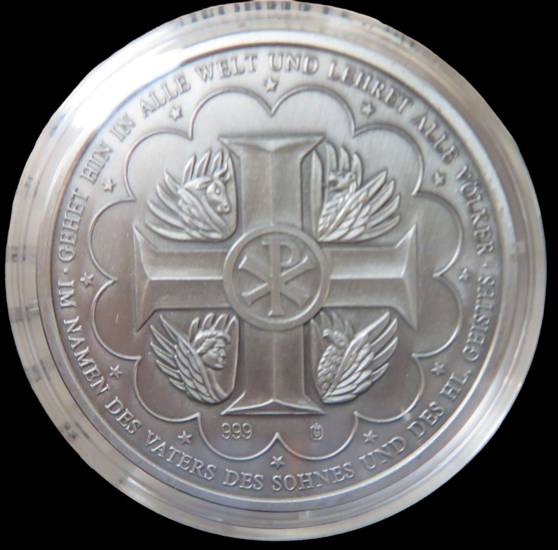 12 Silbermünzen, Geschichte des Christentums, 11 x je 20 g Feinsilber 999/000, diese zus. 220 g, 1 - Image 3 of 4