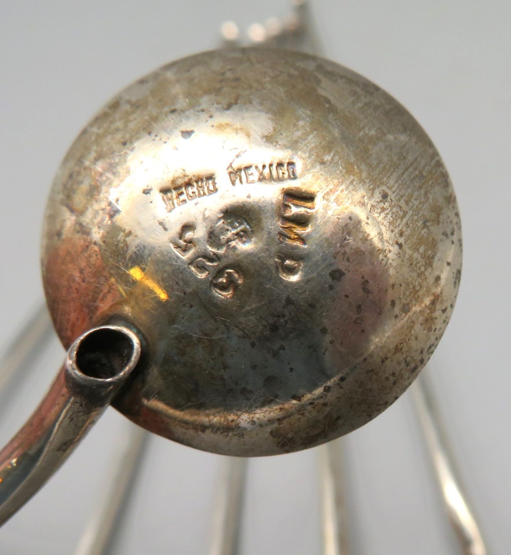 6 Longdrink-Löffel, Mexiko, Silber 925/000, punziert, 82 g, Gebrauchsspuren, l 21,5 cm. - Image 3 of 3