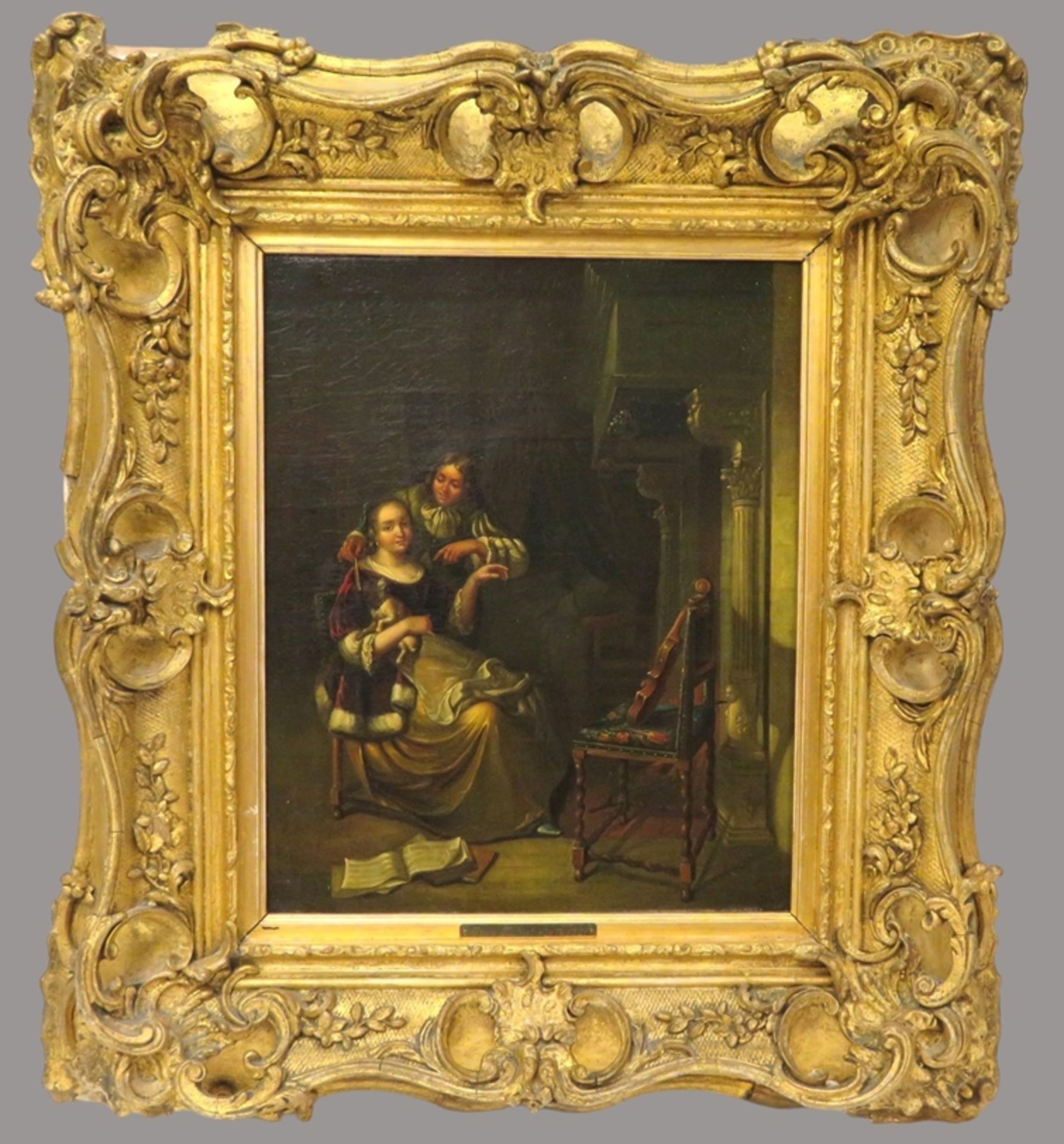 Unbekannt in der Art Gerard ter Borchs/Terborchs (1617 - 1681, Zwolle - Deventer), 19. Jahrhundert, - Image 4 of 5