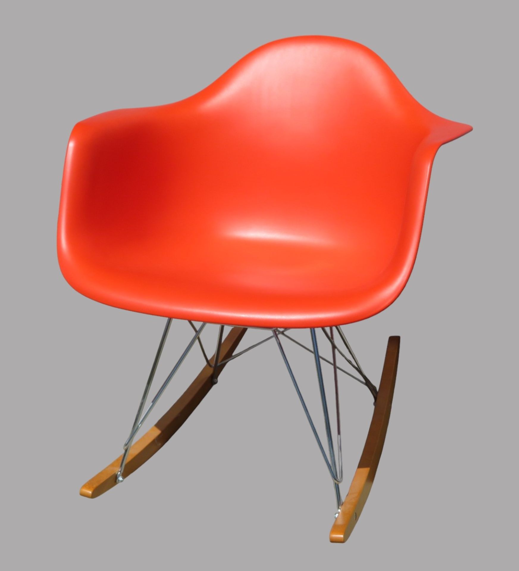 Schaukelstuhl RAR (Rocking Armchair Rod Base), Vitra, Entwurf Charles & Ray Eames, 1948, Kunststoff