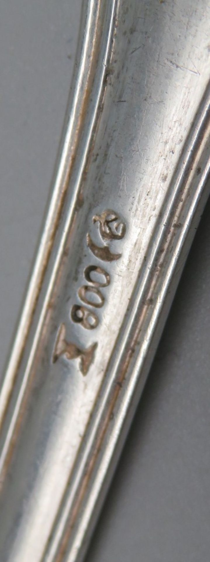 5 Suppenlöffel, Koch & Bergfeld Bremen, Silber 800/000, punziert, 228 g, l 18,5 cm. - Image 2 of 2