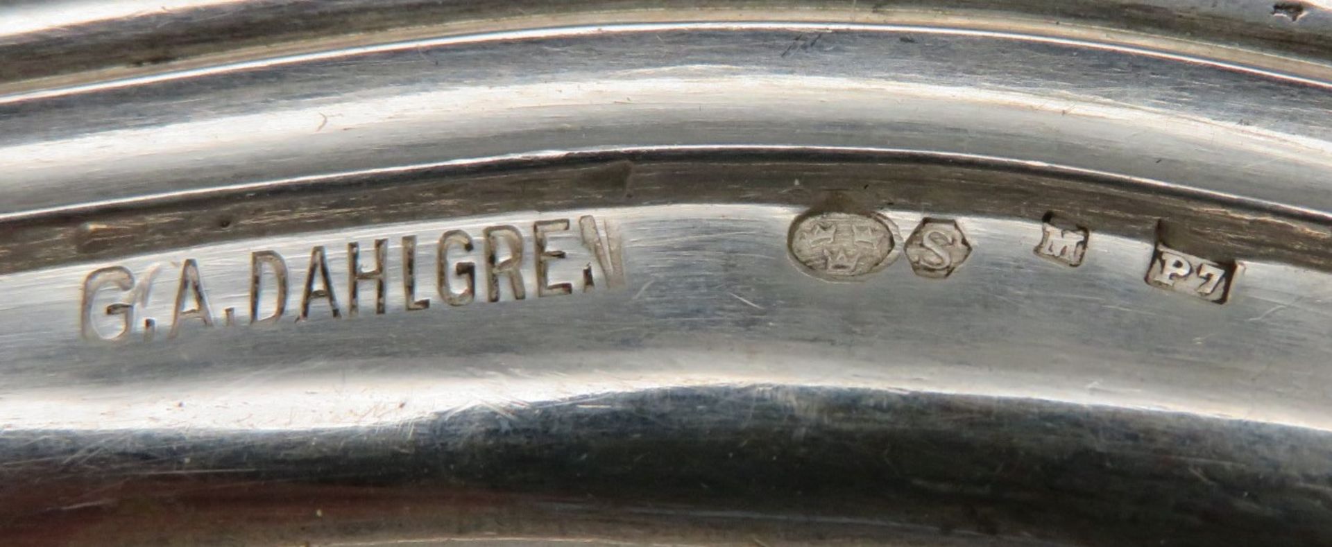 Deckelterrine, Schweden, Malmö, Gustav A. Dahlgren, 1917 (Jahresmarke P7), Silber (S-Marke im Hexta - Image 3 of 3