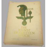 47 Hefte "Die Kunst im Dritten Reich", 1938 - 1944, mit vielen Abbildungen, altersbedingter Zustand