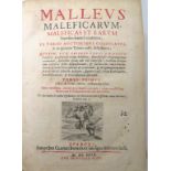 Bd., Institoris, Henricus: Malleus Maleficarum. Maleficas et Earum. LUGDUNI SUMPTIBUS CLAUDII BOURG