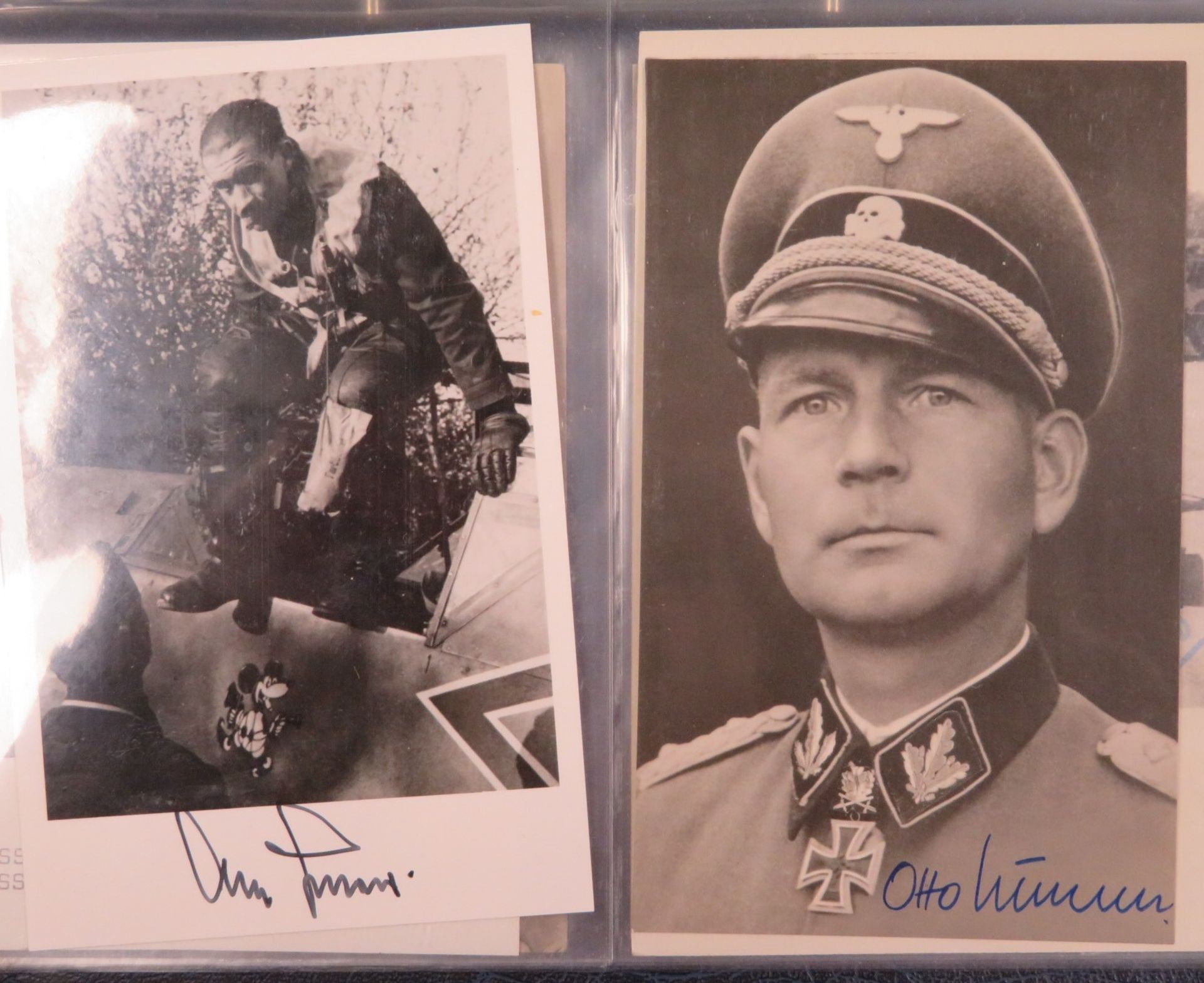 13 Autographen diverser SS-Größen u.a. Ritterkreuzträger, Heinz Harmel (Originalsignatur), Paul Hau - Bild 4 aus 6