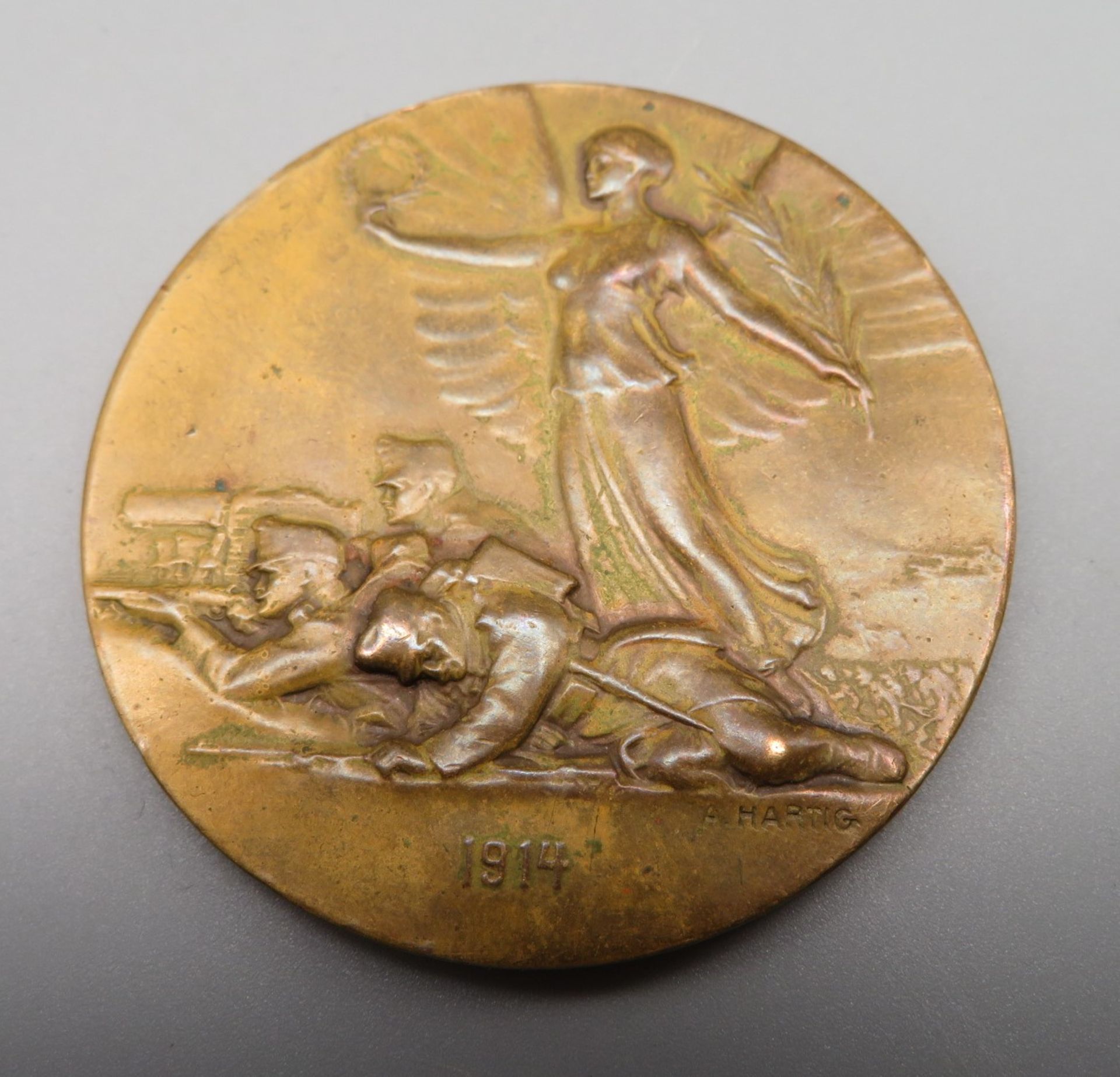 Neuberger, R./Hartig, Arnold (1878 - 1972), Medaille mit Porträt des Franz Joseph I. von Österreic - Image 2 of 2
