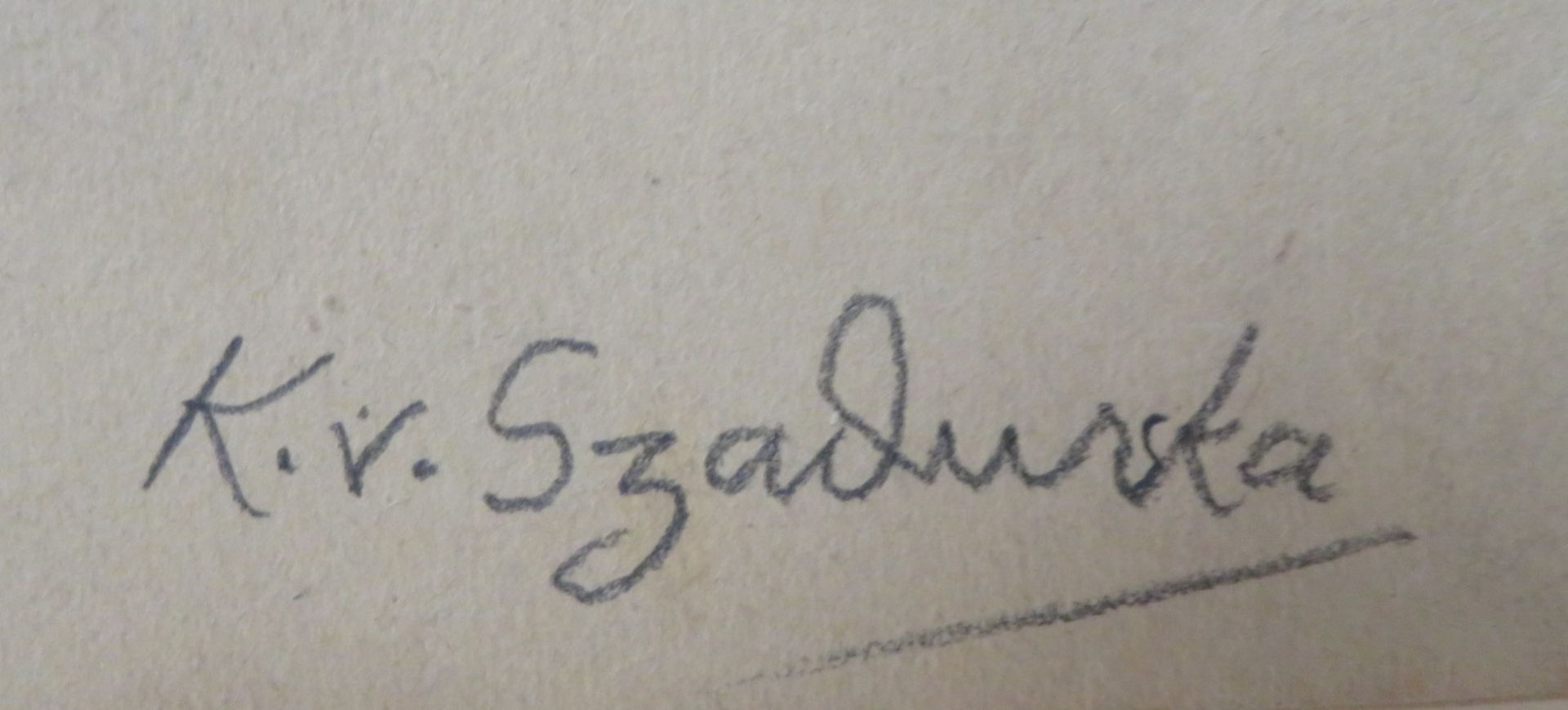 Szadurska, Kasia von, 1886 - 1942, Moskau - Berlin, deutsche Grafikerin und Malerin, - Image 2 of 2