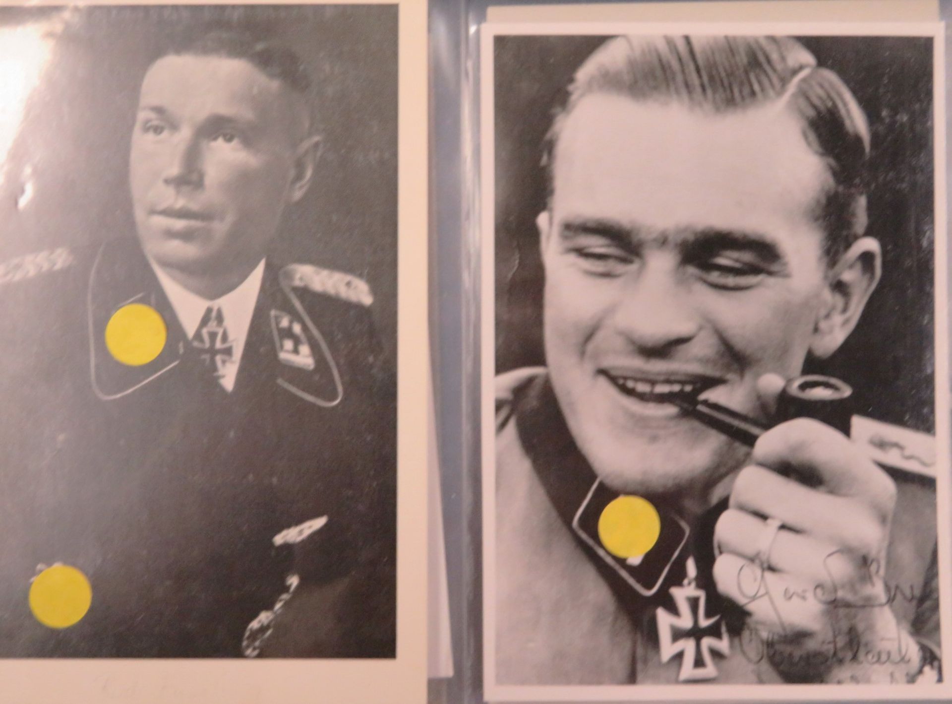13 Autographen diverser SS-Größen u.a. Ritterkreuzträger, Heinz Harmel (Originalsignatur), Paul Hau - Bild 3 aus 6