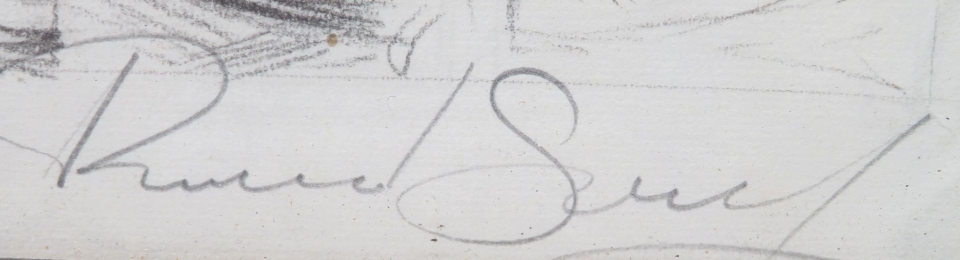 Unleserlich signiert, "Weiblicher Akt", re.u.unles.sign., Kohlezeichnung, 21 x 33 cm, R. [30,5 x 42 - Bild 2 aus 3