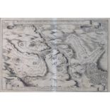 Kupferstichkarte, 17./18. Jahrhundert, "Schwedisches Feldlager zwischen Plan und Triebel in Böhmen 