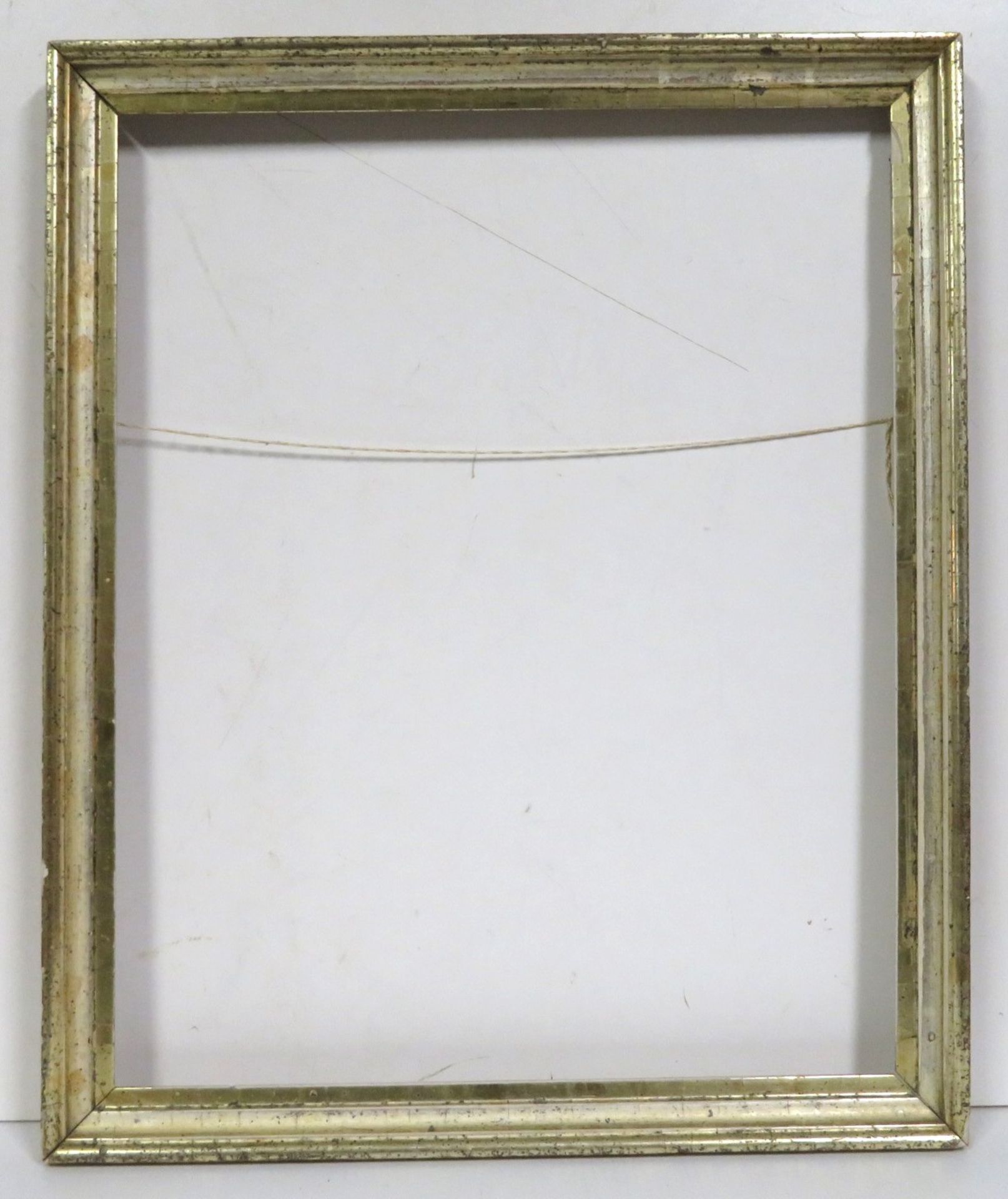 Biedermeier Waschgoldleiste, Mitte 19. Jahrhundert, 3 kleine Abplatzungen, Innenmaß 48,5 x 39 cm, A - Bild 2 aus 3