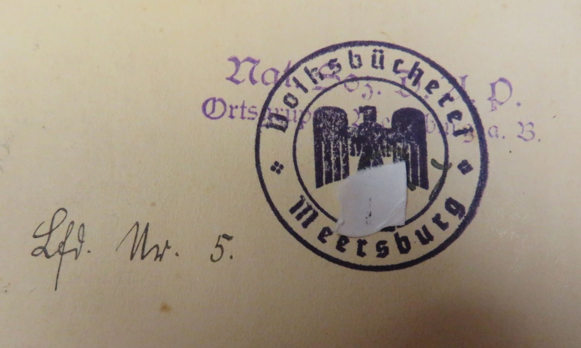 Bd., Rosenberg, Alfred: Der Mythus des 20. Jahrhunderts. München 1934, versehen mit Stempel der "Vo - Image 2 of 2