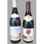 2 diverse Flaschen Rotwein, Château du Crest, 1983, Yves Micheli/Crozes Hermitage, 1985, Taboulet V