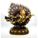 STATUE, Tibet/ Nepal, Dakini, tantrisch,