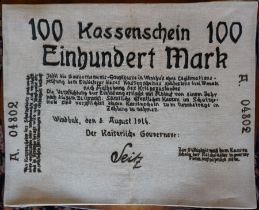 DEUTSCH-SÜDWESTAFRIKA, 1914/15, Kassenschein 100 Mark, sog. Seitz-Note,