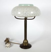 TISCHLAMPE, 1930er Jahre, Messingstand,