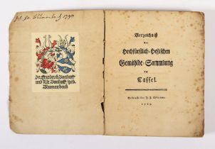 Verzeichniss der Gemäldesammlung Cassel, 1783