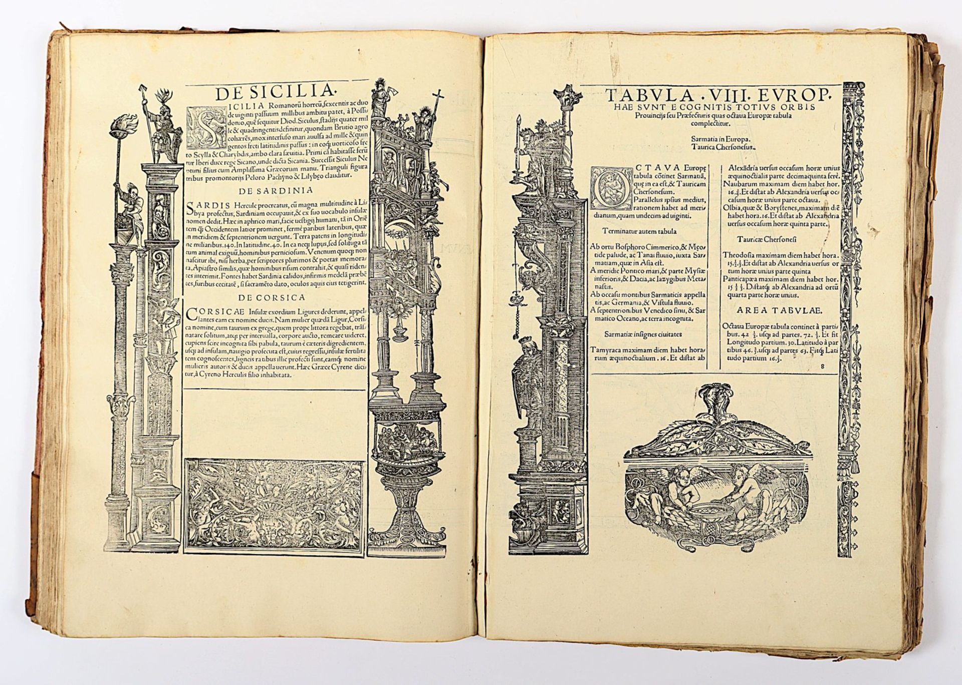 Atlas Ptolemaeus, 1535, mit Holzschnitten, besch. - Image 13 of 86