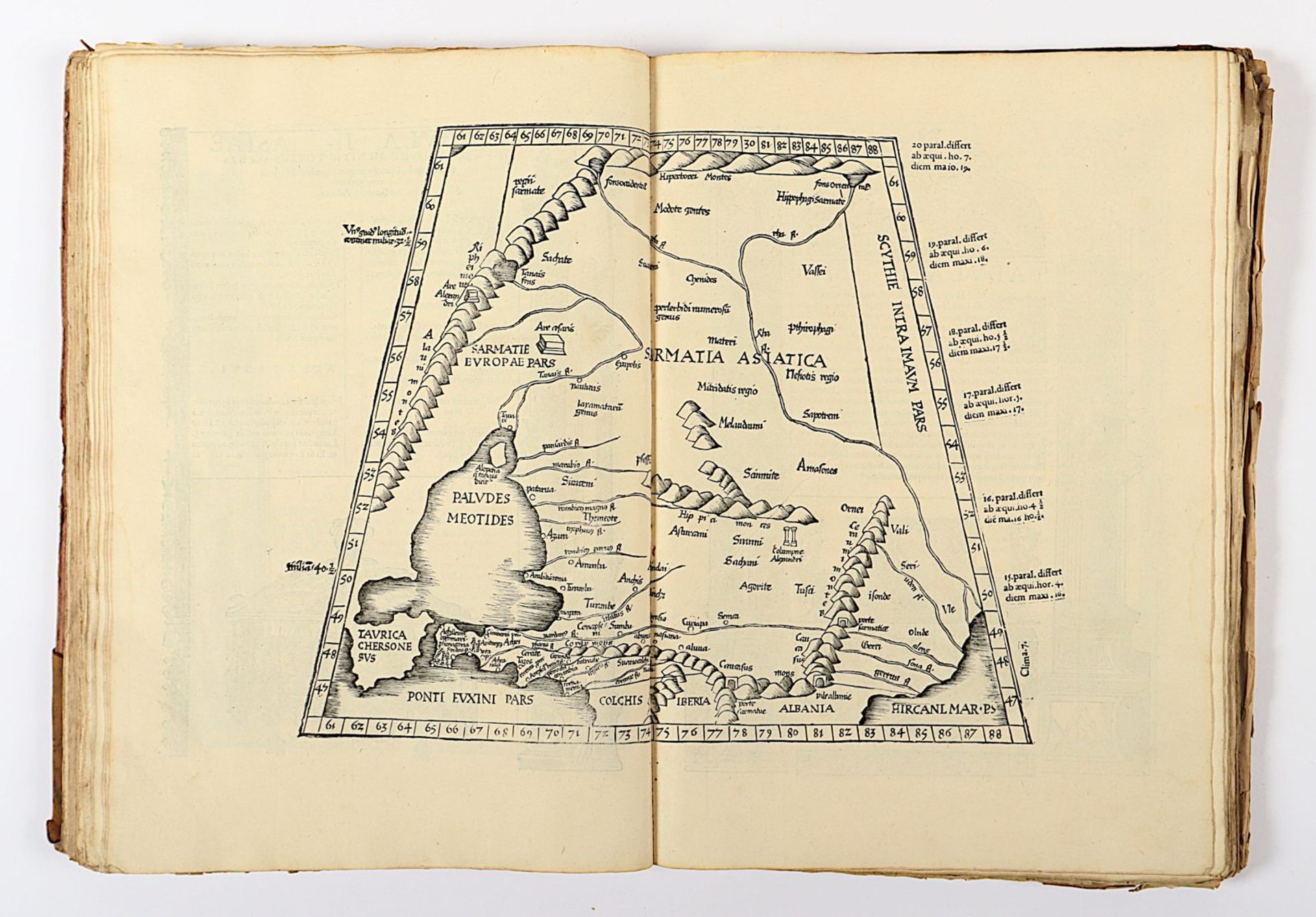 Atlas Ptolemaeus, 1535, mit Holzschnitten, besch. - Image 30 of 86