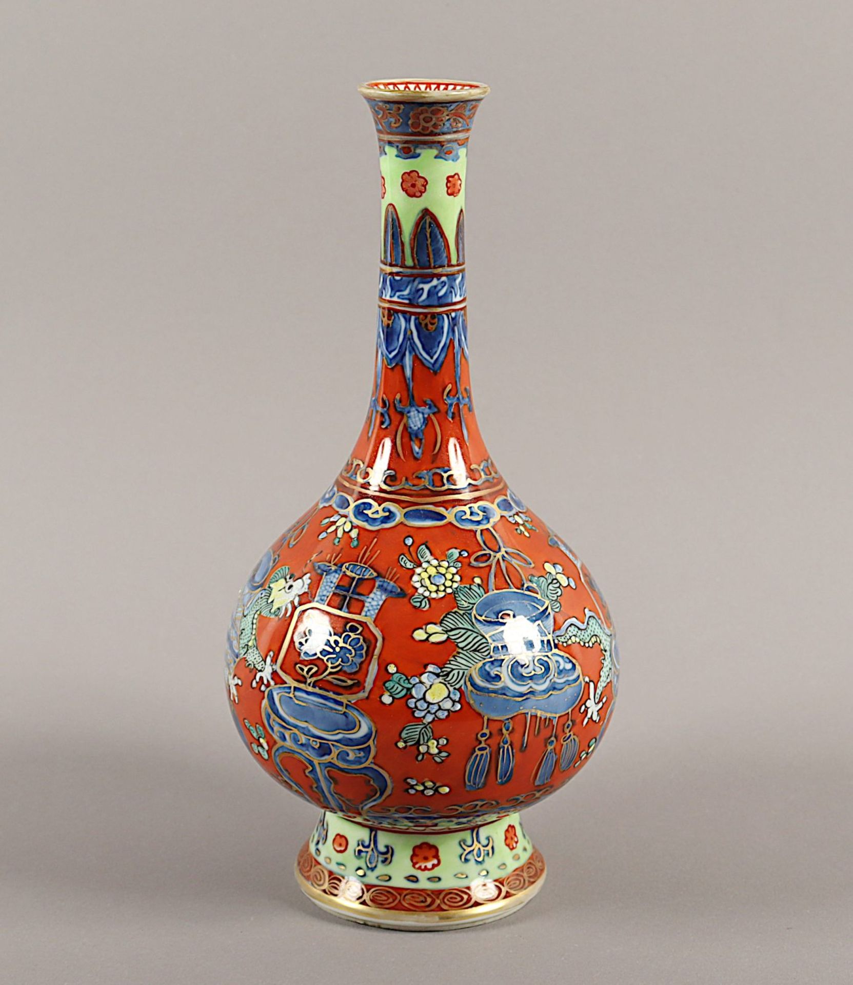 VASE, Porzellan, Symbolmarke, CHINA - Image 3 of 5