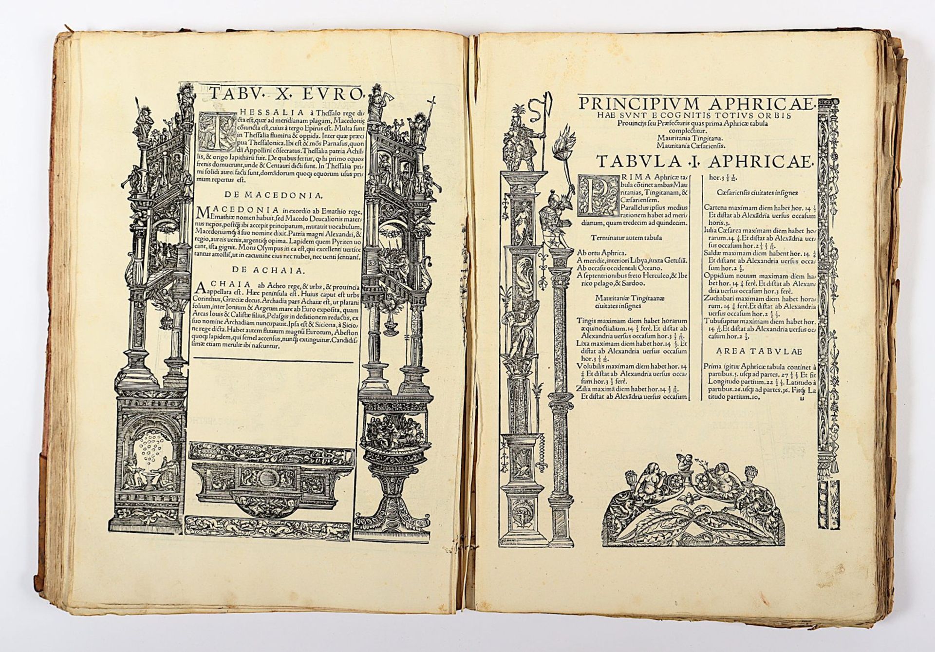 Atlas Ptolemaeus, 1535, mit Holzschnitten, besch. - Image 19 of 86