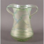 Vase in der Art des Jugendstils, Glas, Böhmen 