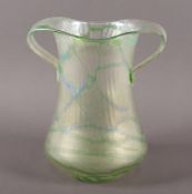 Vase in der Art des Jugendstils, Glas, Böhmen 