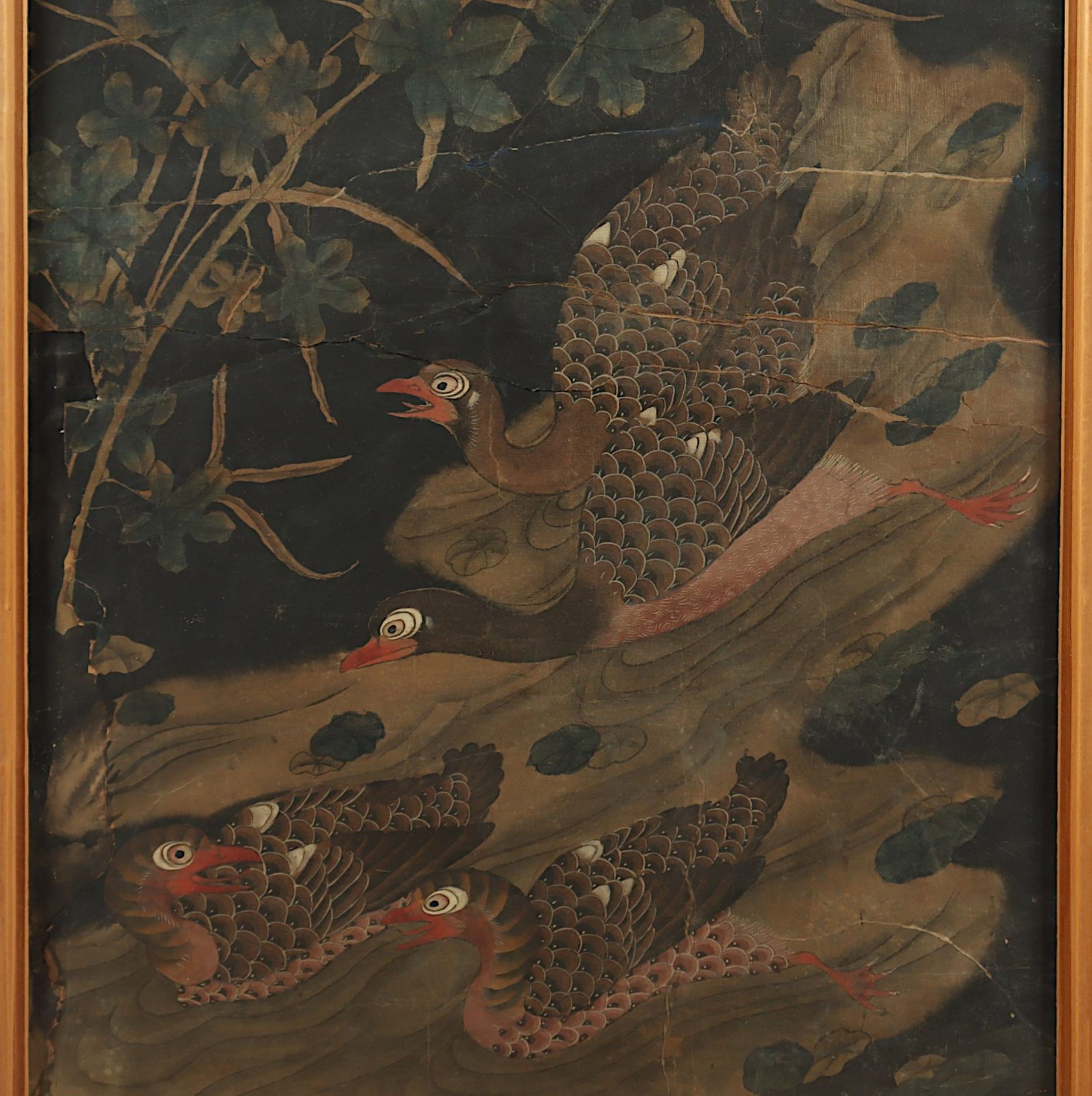 Malerei, Vögel in Landschaft, R., Korea - Image 3 of 3