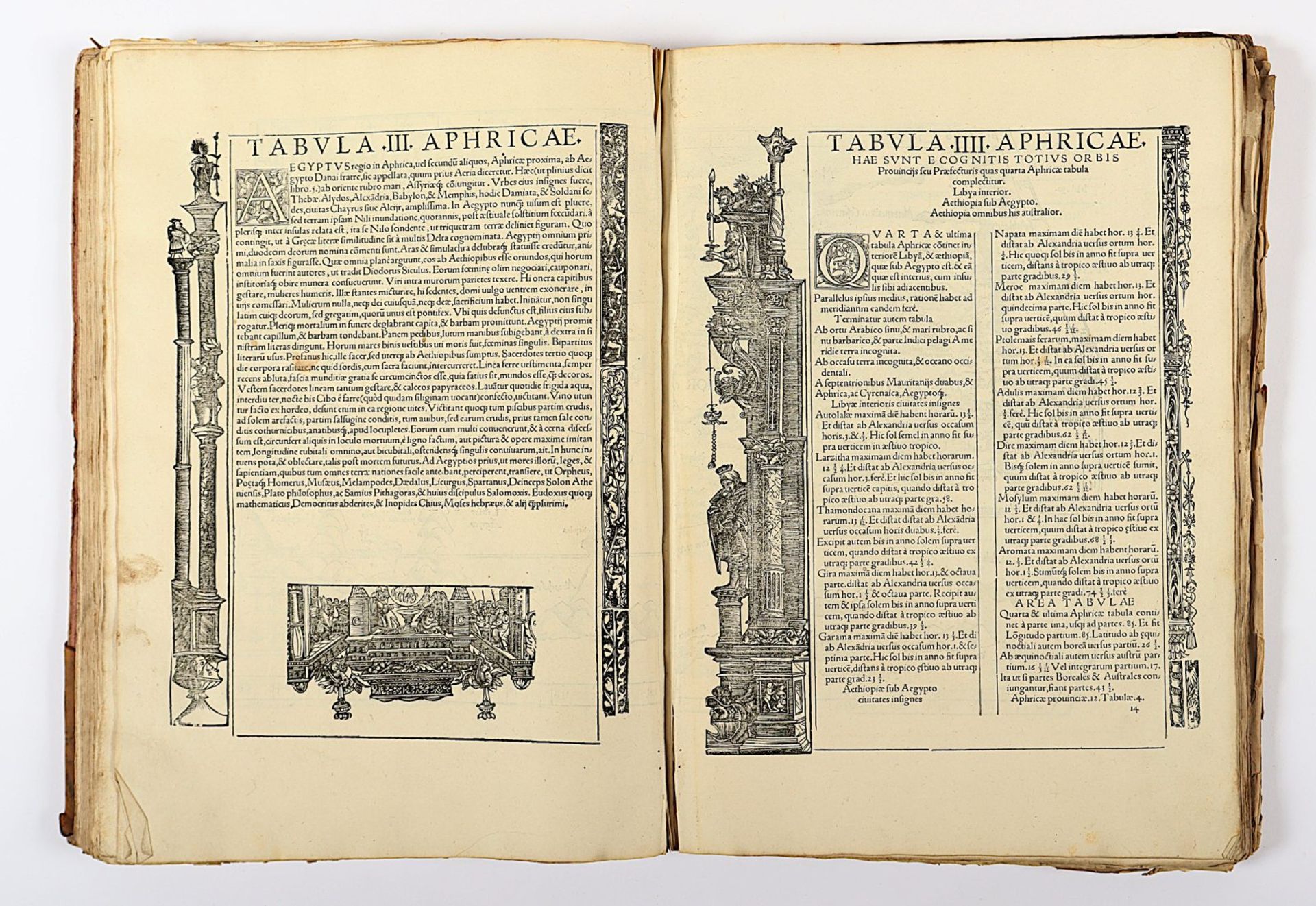 Atlas Ptolemaeus, 1535, mit Holzschnitten, besch. - Image 23 of 86