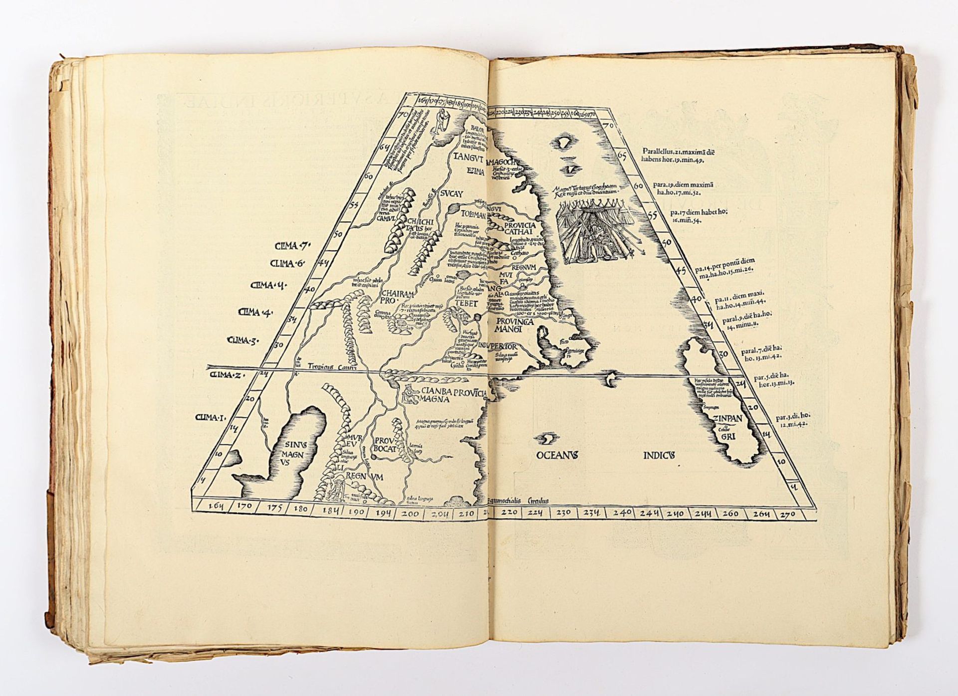 Atlas Ptolemaeus, 1535, mit Holzschnitten, besch. - Image 72 of 86