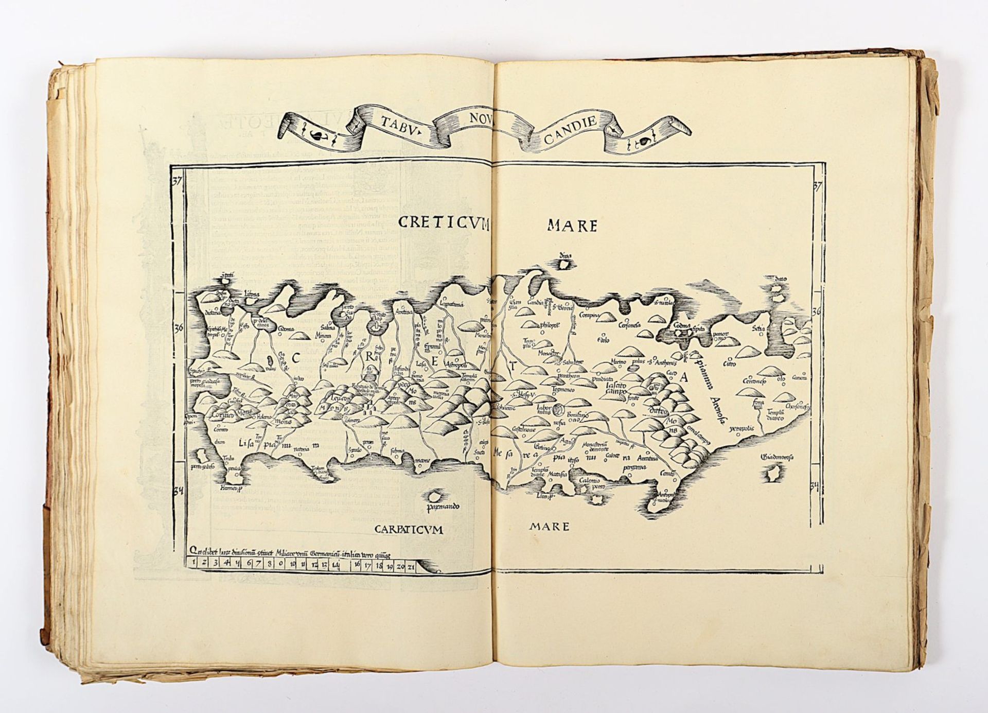 Atlas Ptolemaeus, 1535, mit Holzschnitten, besch. - Image 78 of 86