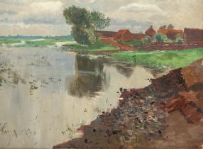 BASEDOW, Heinrich (1865-1935), "Landschaft auf Rügen", R.