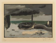 Braque, Georges, "La Barque", Farblithografie, besch.