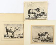 Stoop, Dierck (1610/18-1681/86), zwei Stiche, Pferde