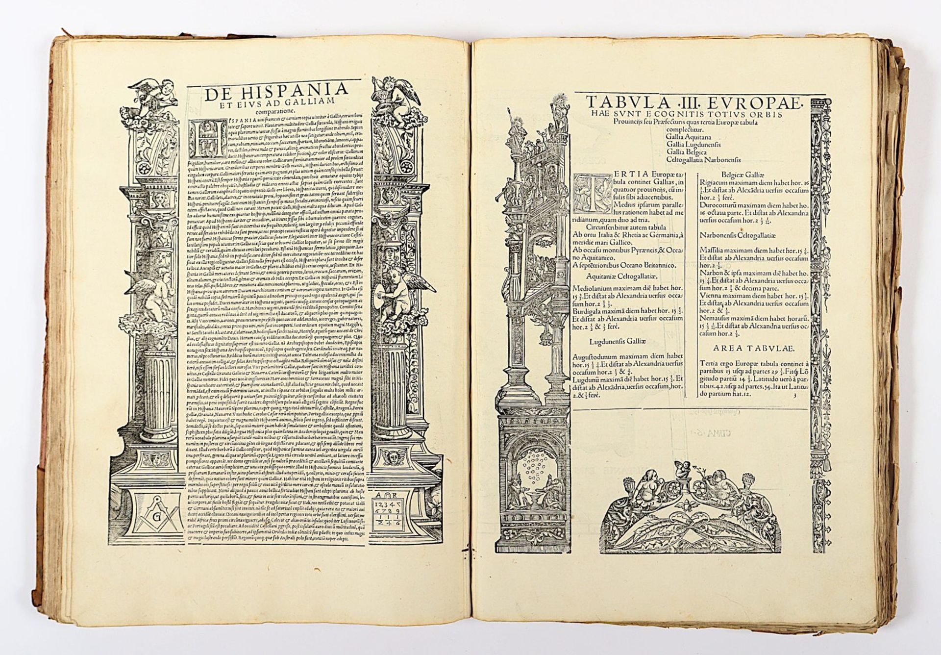 Atlas Ptolemaeus, 1535, mit Holzschnitten, besch. - Image 9 of 86