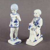 zwei seltene Kinderfiguren, Hanne Varming, Royal Copenhagen, 1975-79