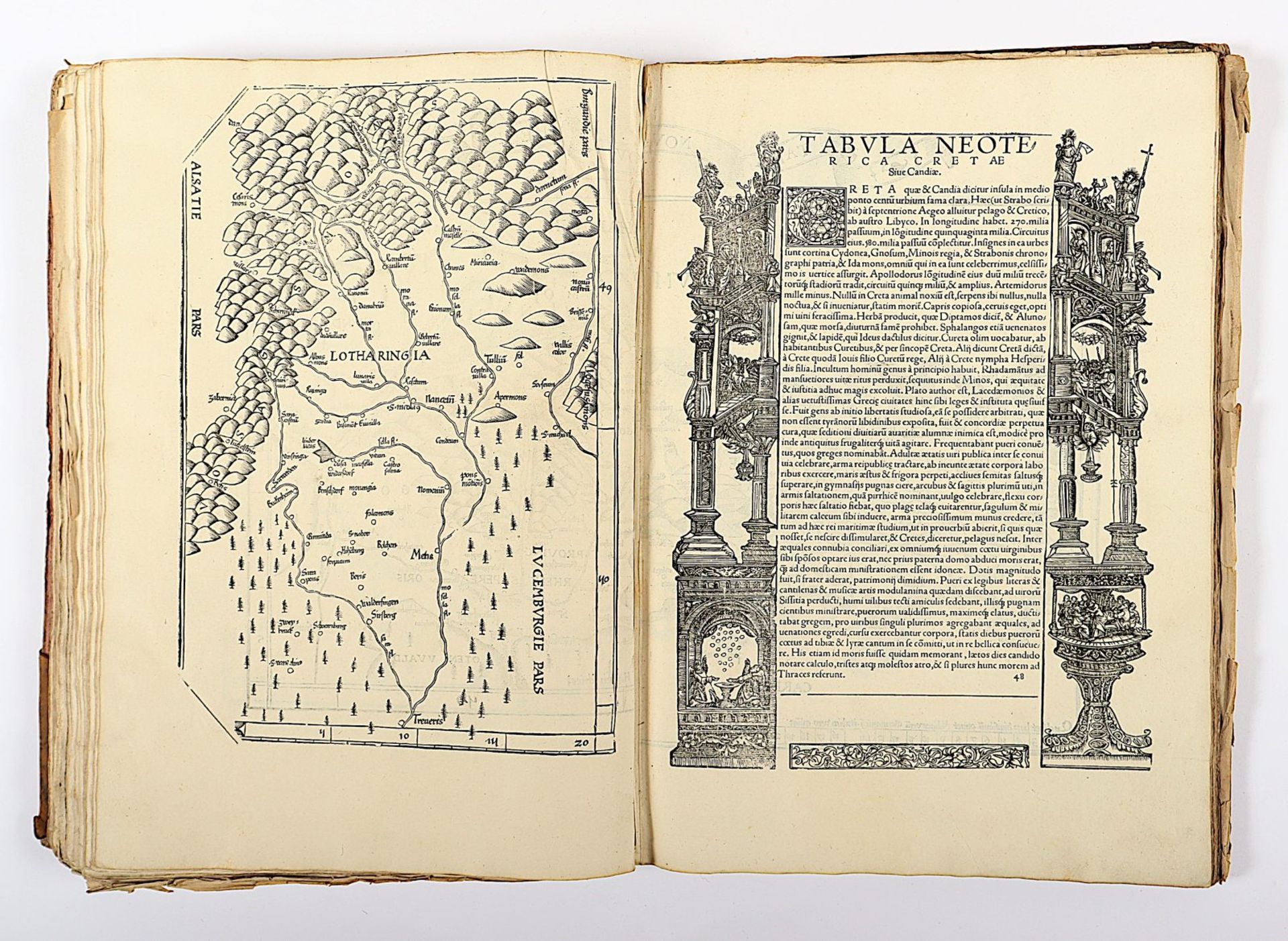 Atlas Ptolemaeus, 1535, mit Holzschnitten, besch. - Image 77 of 86