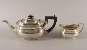 Teekanne und Milchkännchen, 925/ooo, Sheffield, 1927