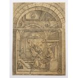 RAIMONDI, Marcantonio - Dürer, Verkündigung, Holzschnitt
