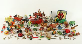 Konvolut Blechspielzeug, 1950er bis 80er Jahre