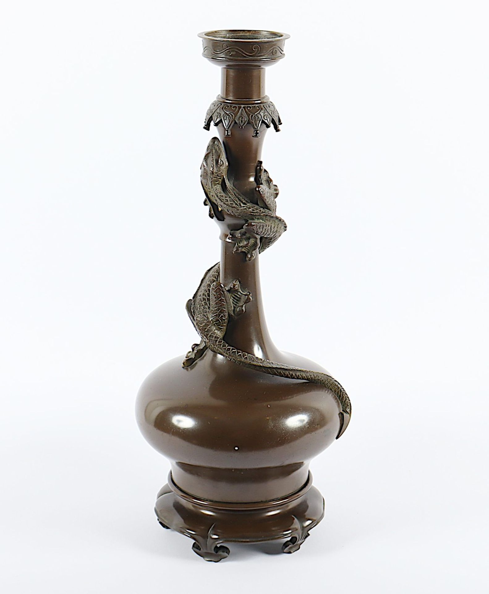 Vase im asiatischen Stil, Bronze, wohl Frankreich, um 1900 - Image 2 of 3