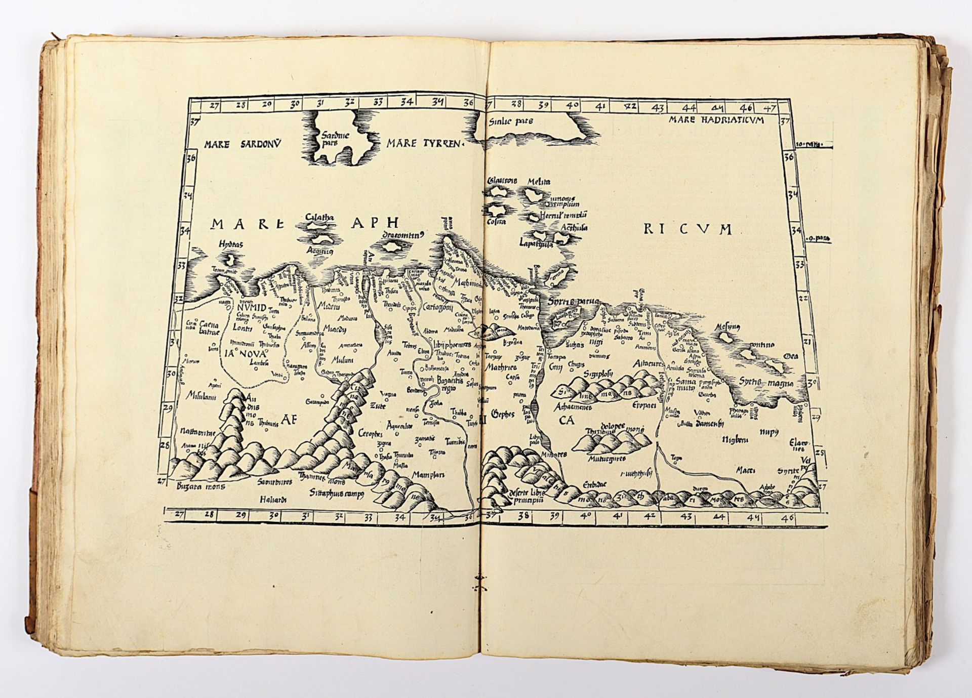 Atlas Ptolemaeus, 1535, mit Holzschnitten, besch. - Image 22 of 86