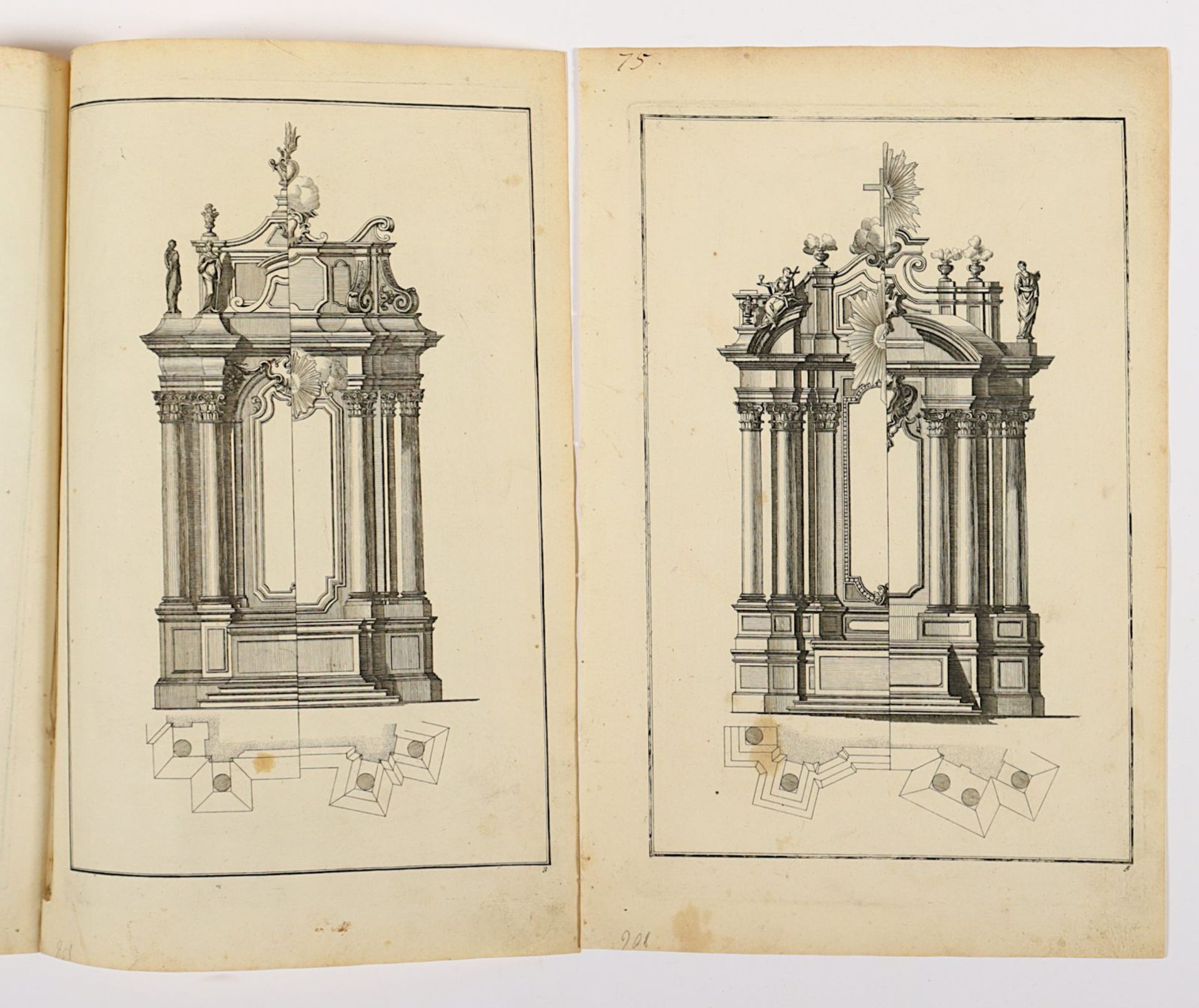 Hauptvorlagenwerk von Schübler, lose Blattsammlung, ungebunden, um 1730 - Image 4 of 5