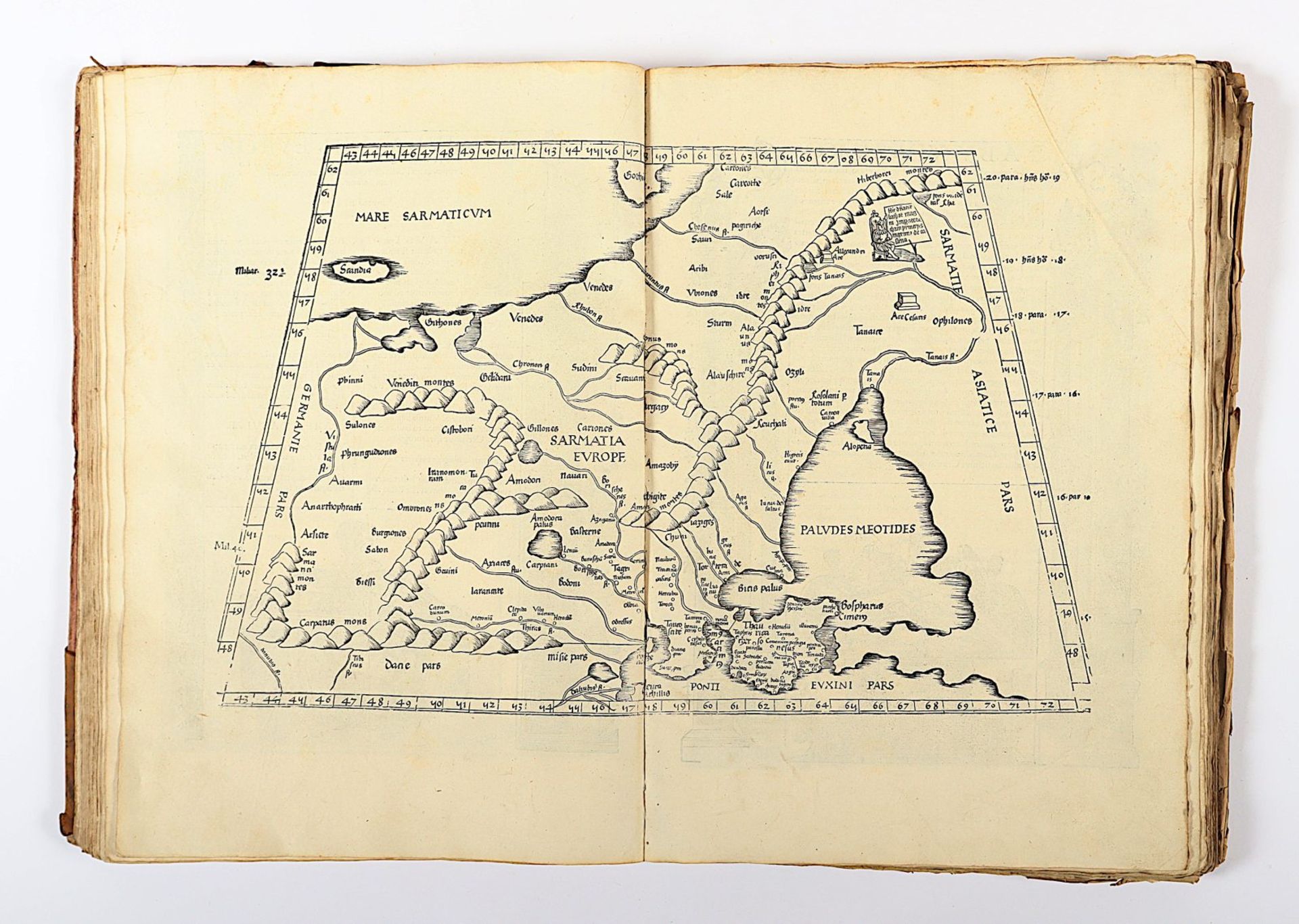 Atlas Ptolemaeus, 1535, mit Holzschnitten, besch. - Image 14 of 86