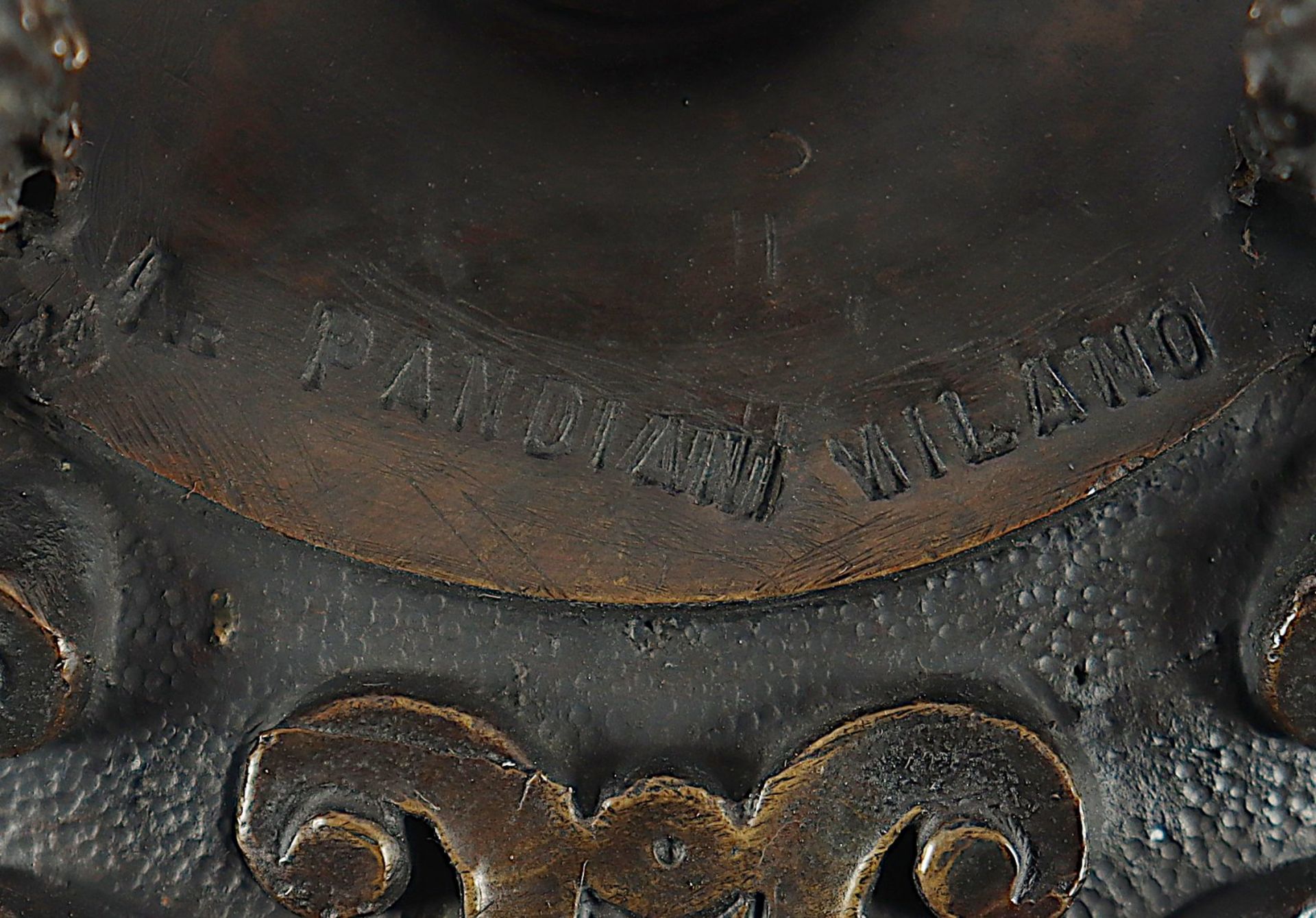 Tintenfass, Bronze, A. Pandiani, Mailand - Image 5 of 5