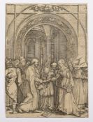 RAIMONDI, Marcantonio - Dürer, Die Verlobung Mariens