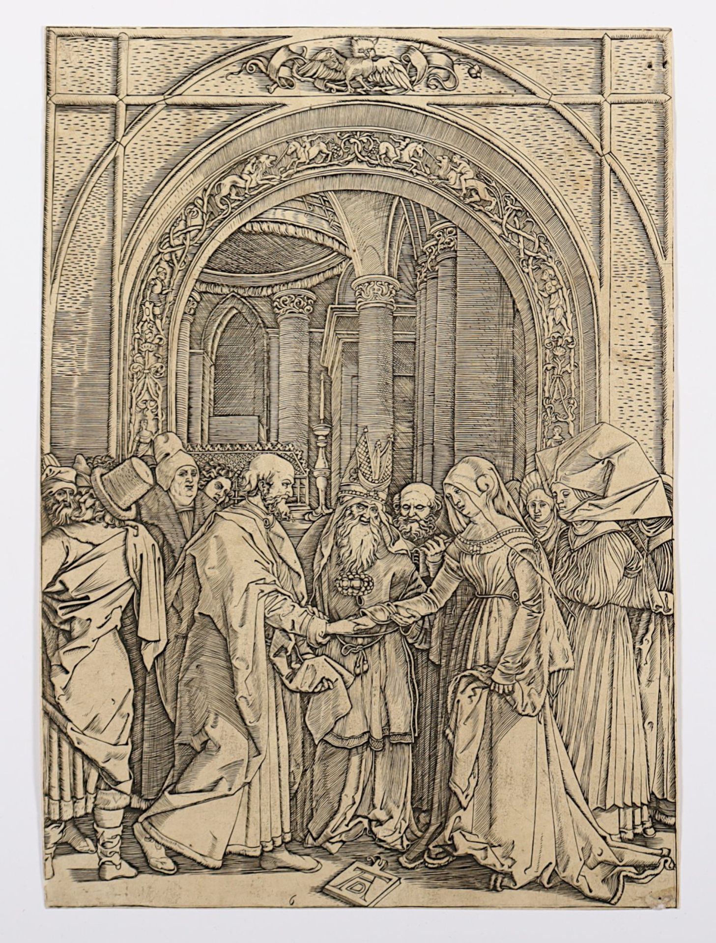 RAIMONDI, Marcantonio - Dürer, Die Verlobung Mariens