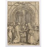 RAIMONDI, Marcantonio - Dürer, Die Verlobung Mariens