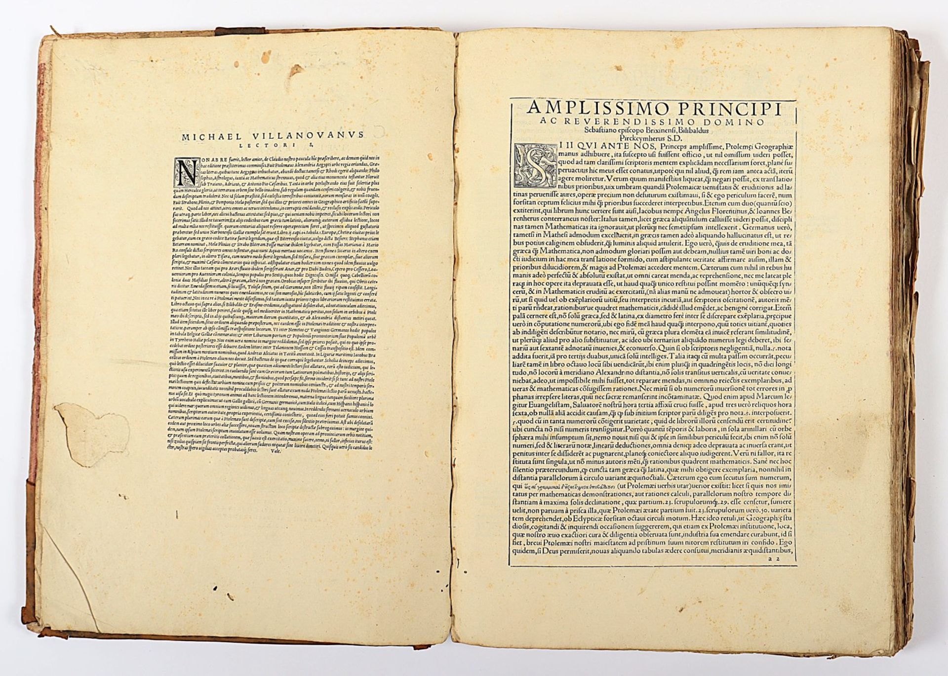 Atlas Ptolemaeus, 1535, mit Holzschnitten, besch. - Image 2 of 86