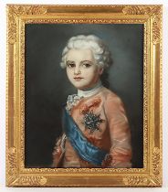 DE LA TOUR, Maurice Quentin (1704-1788), Kopie nach, "Louis XVIII als Comte de Provence", besch., R.